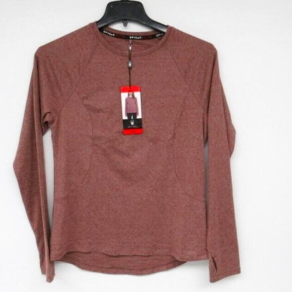 NWT Spyder Women's Size M Activewear Long Sleeve Shirt, Rose Red - Picture 4 of 6